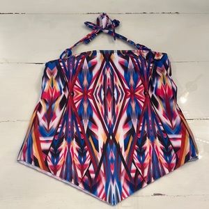 Becca by Becca Virtue multi colored tankini top size M